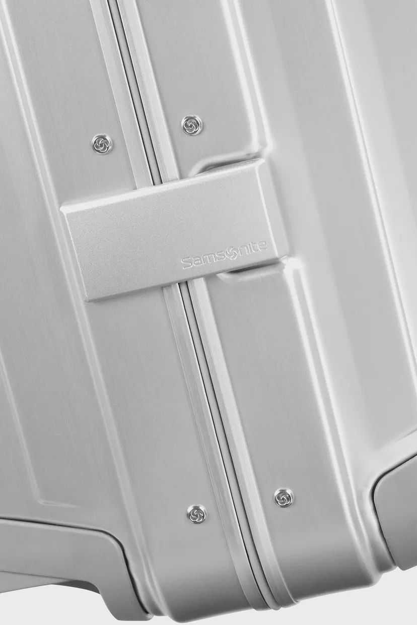 Сіра валіза 55 см LITE-BOX ALU ALUMINIUM 7