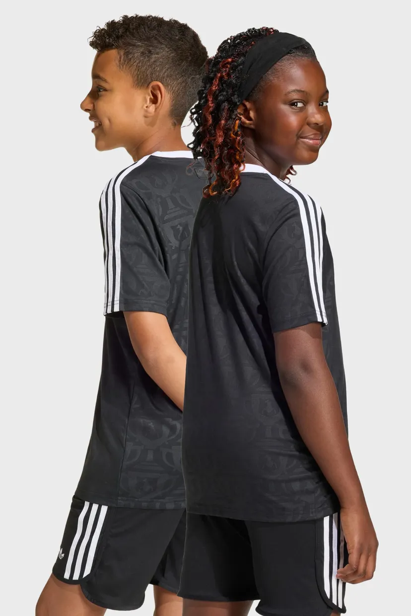 Детская черная футболка с узором ADIDAS DISNEY LOOSE 3