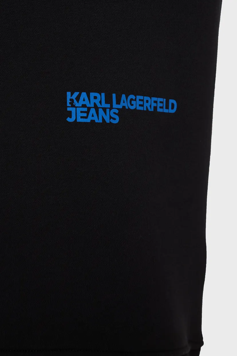Чоловічий чорний світшот klj regular 3d monogram sweat 3