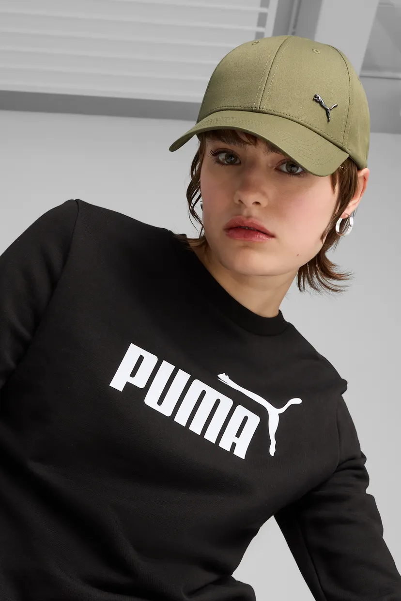 Оливковая кепка ESS Metal PUMA Cat Baseball Cap 3