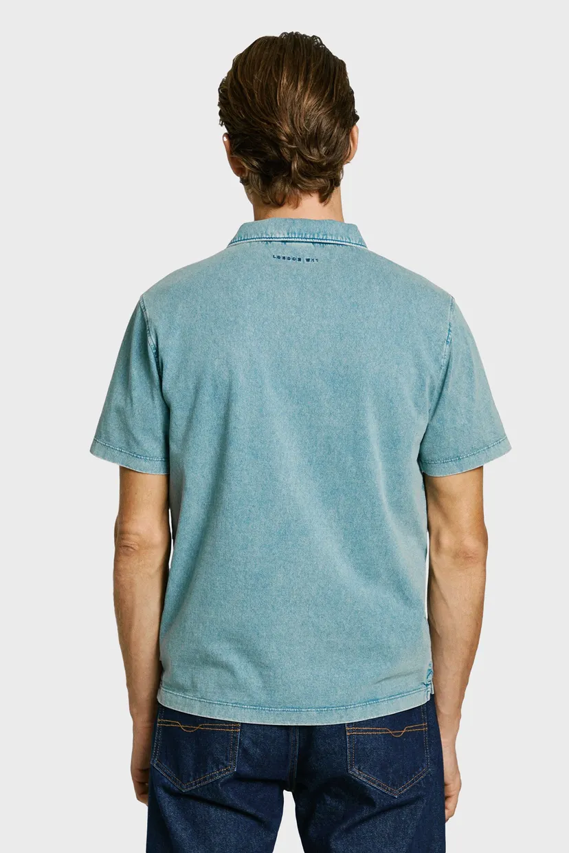 Чоловіче блакитне поло DENIM POLO 3