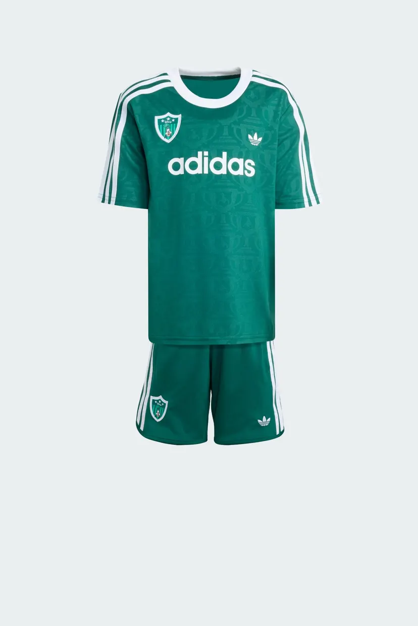 Дитячий зелений комплект одягу (футболка, шорти) ADIDAS DISNEY SHORT JERSEY SET 10
