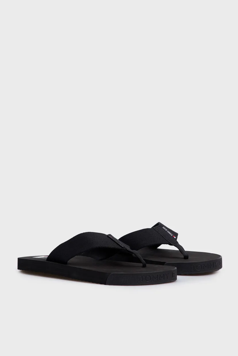 Мужские черные вьетнамки TJM ELEVATED FLIP FLOP 3
