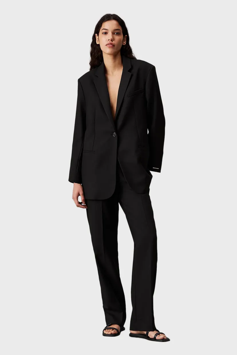 Женский черный жакет ESSENTIAL RELAXED BLAZER 3