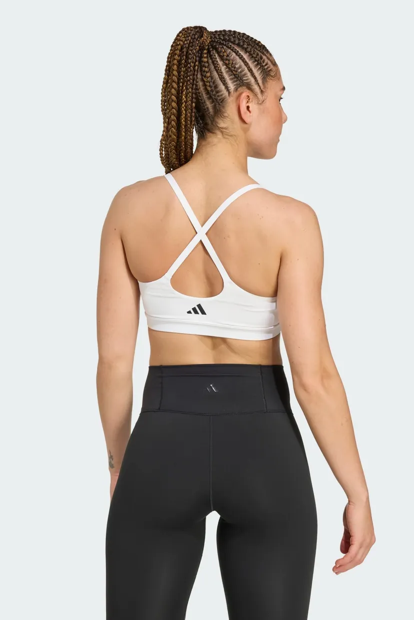 Жіночий білий топ  adidas All Me Light Support 3