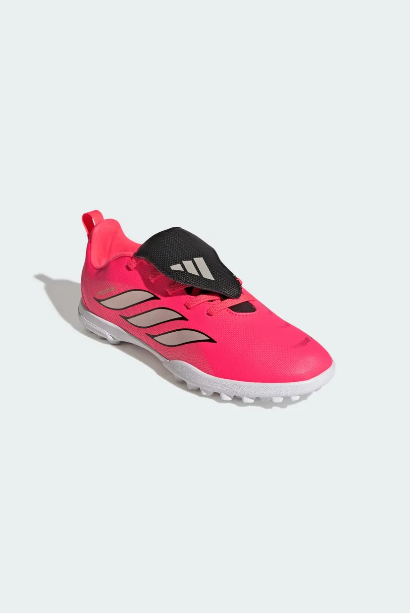 Детские розовые сороконожки PREDATOR CLUB Fold-Over Tongue Elastic Laces Turf Football Kids 4