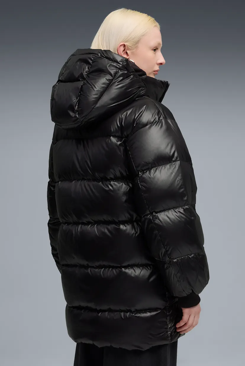 Женский черный пуховик Style Hooded Down Jacket Women 3