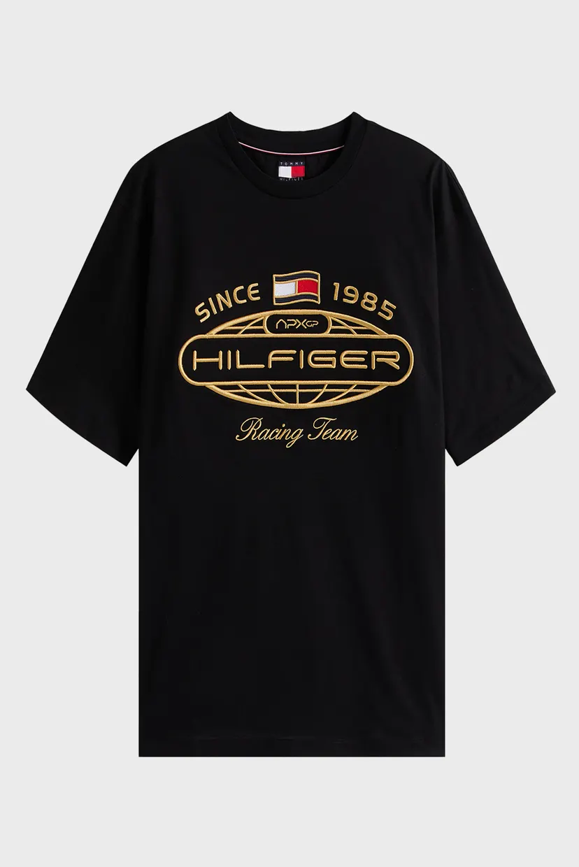 Чоловіча чорна футболка Tommy Hilfiger x F1 MOVIE 4