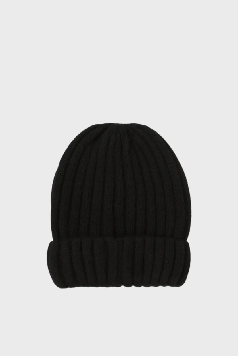 Чоловіча чорна кашемірова шапка TH DC CASHMERE BEANIE 3