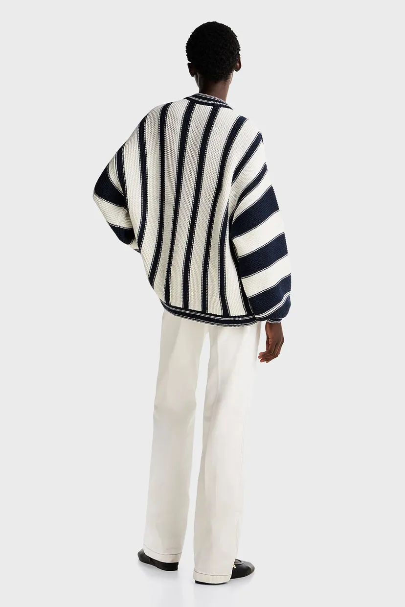 Жіночий светр у смужку MIX STRIPE BLN SLV C-NECK SWT LS 3