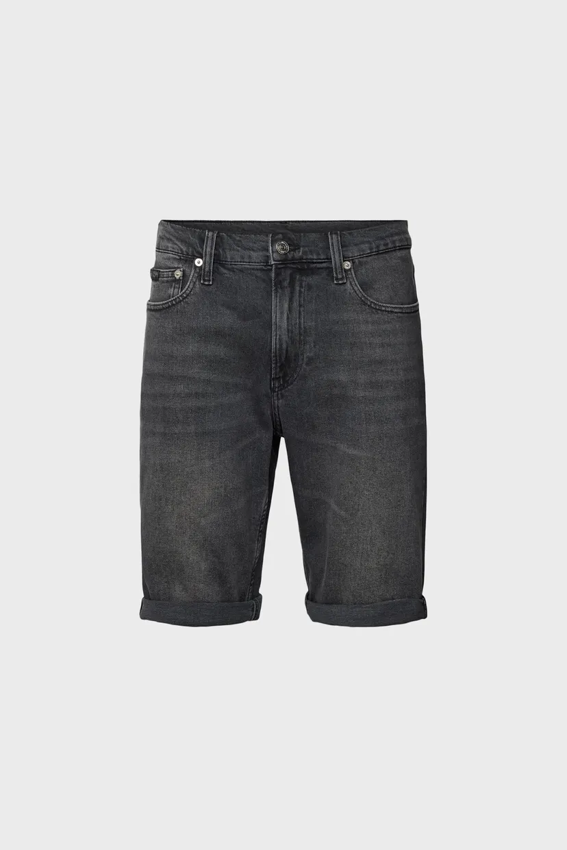Мужские серые джинсовые шорты SLIM SHORT 5