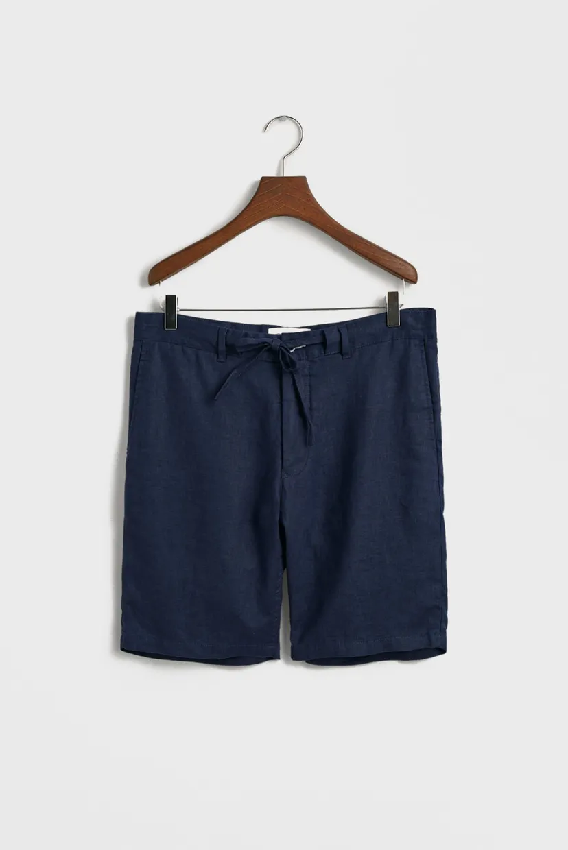Чоловічі темно-сині лляні шорти RELAXED LINEN DS 8