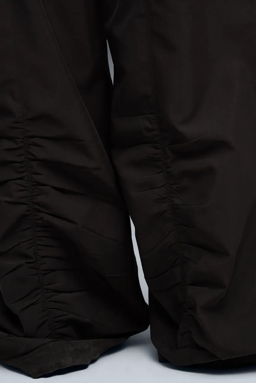 Женские черные спортивные брюки Wardrobe Essentials Parachute Woven Pants Women 5