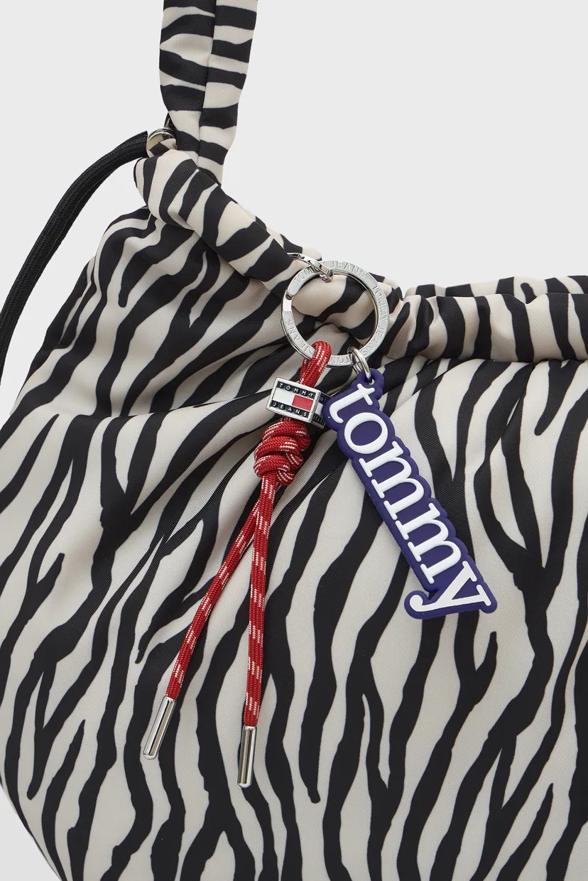 Жіноча сумка з візерунком ICON CHARMS ZEBRA HOBO 6