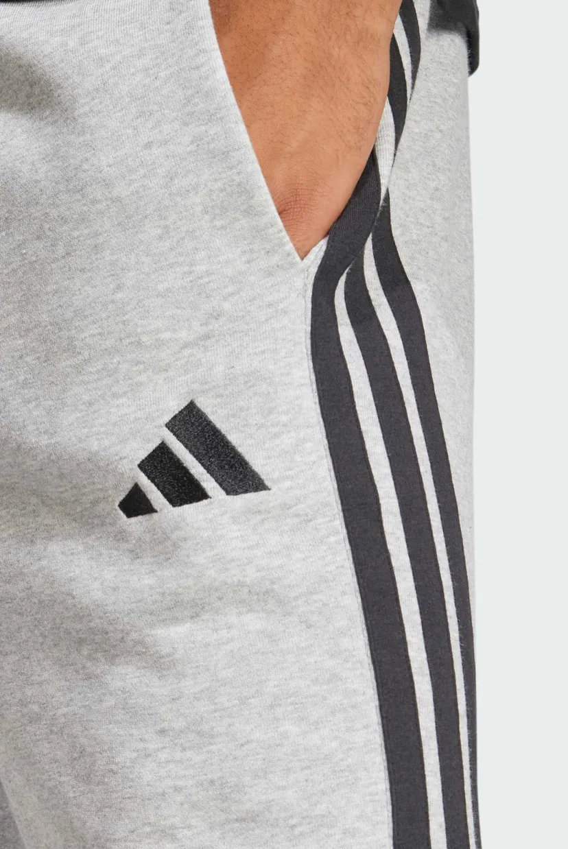 Мужские светло-серые шорты Essential 3-Stripes French Terry 4