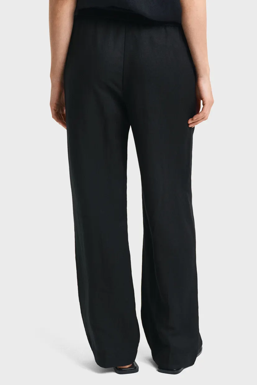 Жіночі чорні лляні брюки REL LINEN BLEND PULL ON PANTS 3