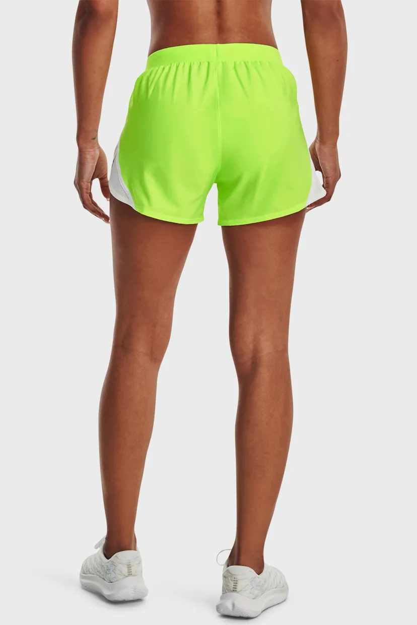Женские салатовые шорты UA Fly By 2.0 Short 3