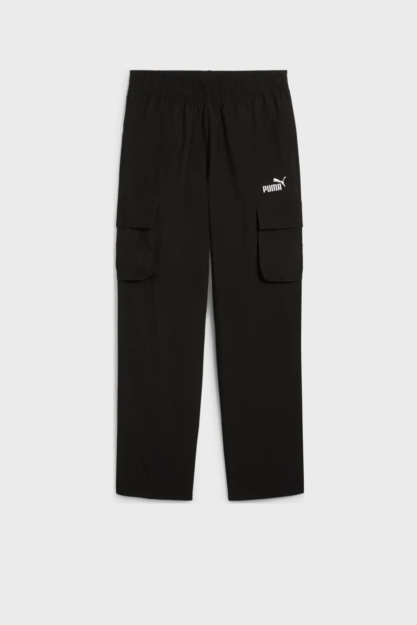 Детские черные спортивные брюки ESS No. 1 Logo Woven Cargo Pants Youth 4