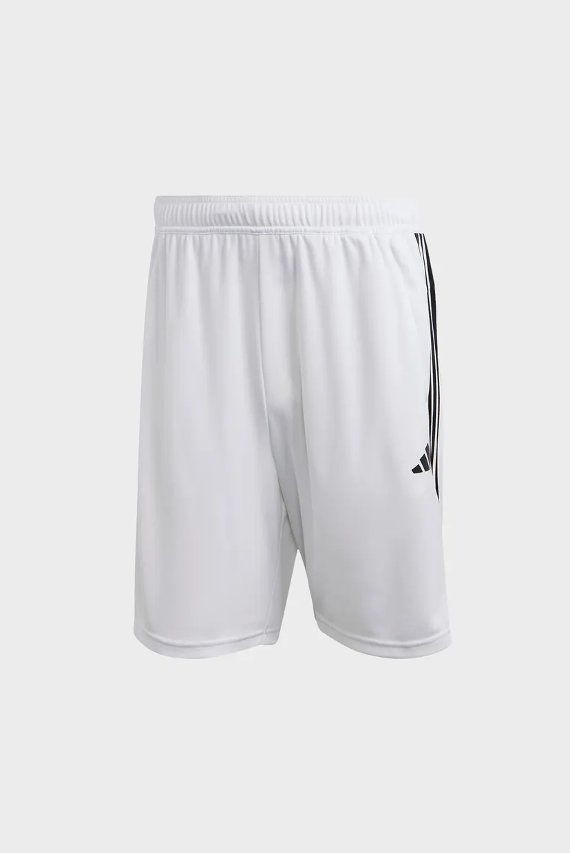 Мужские белые шорты Train Essentials Piqué 3-Stripes 6