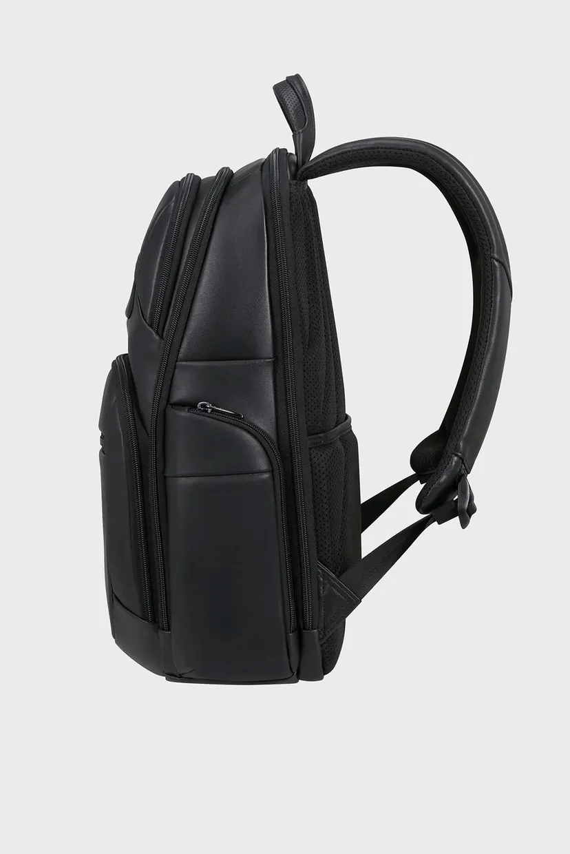 Чоловічий чорний шкіряний рюкзак PRO-DLX 6 3