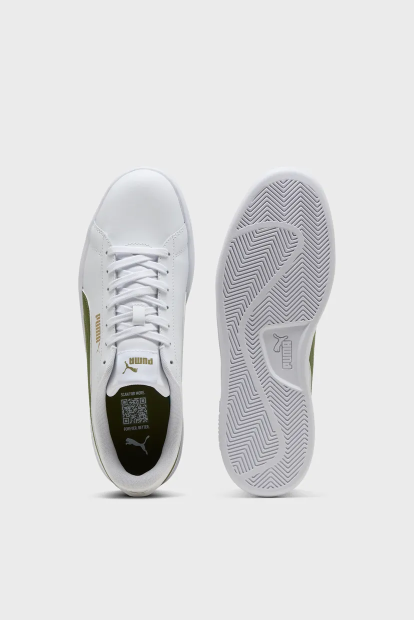 Белые кожаные сникерсы Smash 3.0 L Sneakers 4