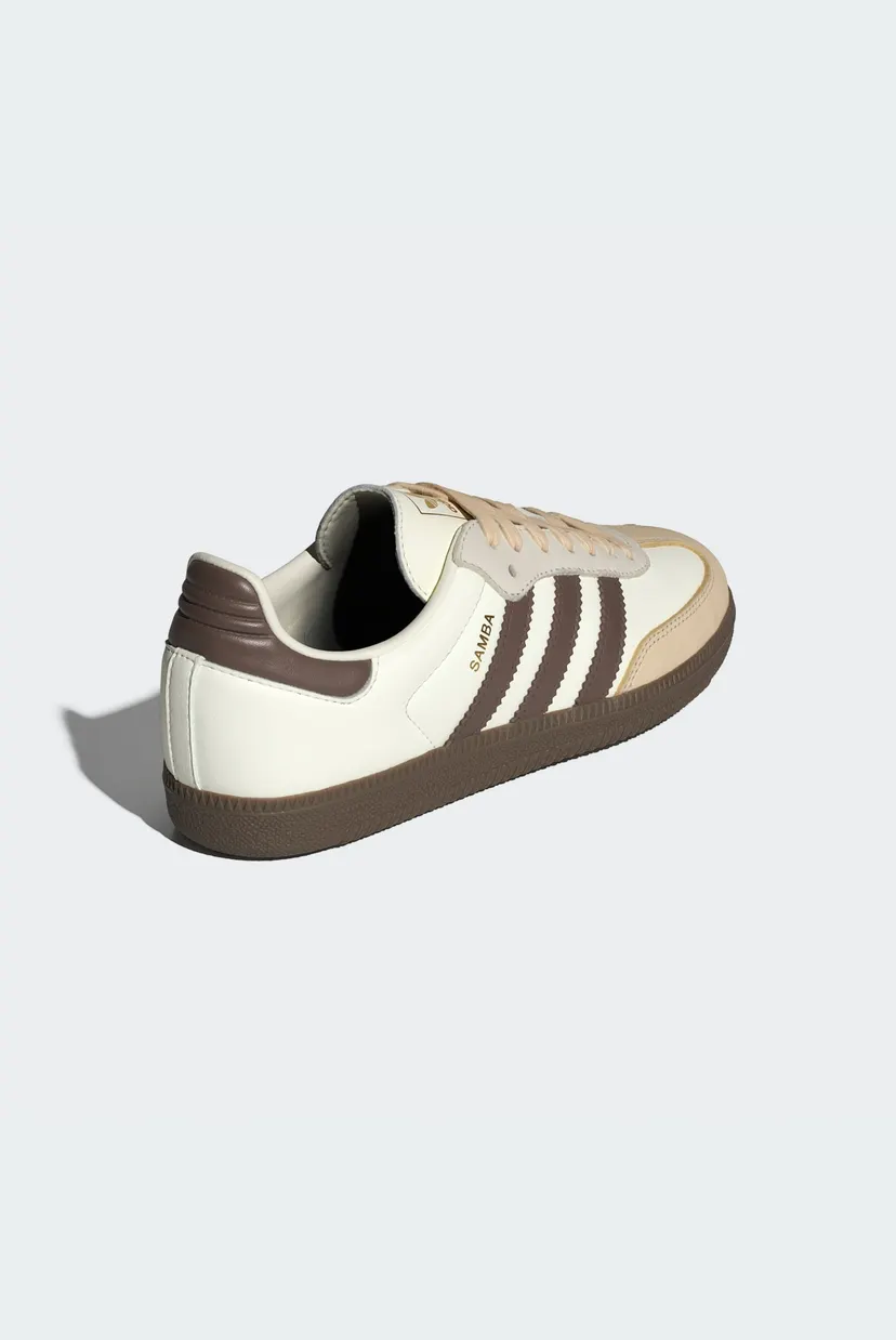 Женские белые кожаные сникерсы Samba OG 5