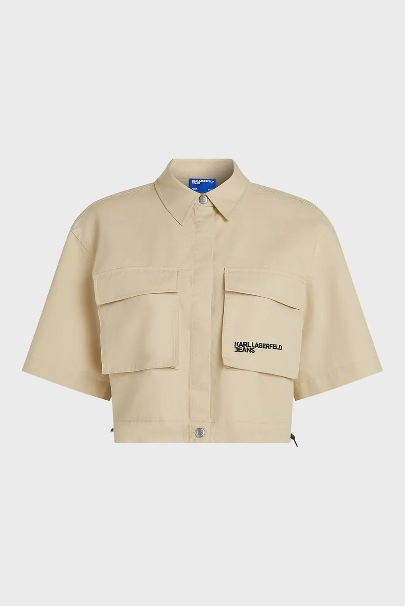 Жіноча бежева сорочка UTILITY BLOUSE 5