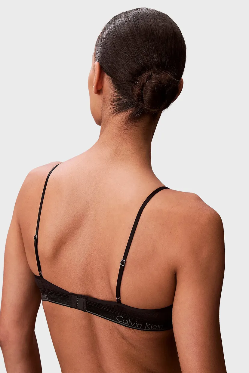 Жіночий чорний бюстгальтер з візерунком UNLINED BRALETTE 6