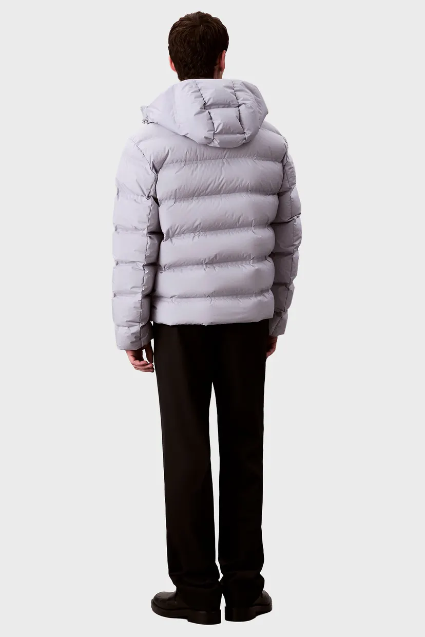 Чоловічий світло-сірий пуховик LS QUILTED BONDED 3