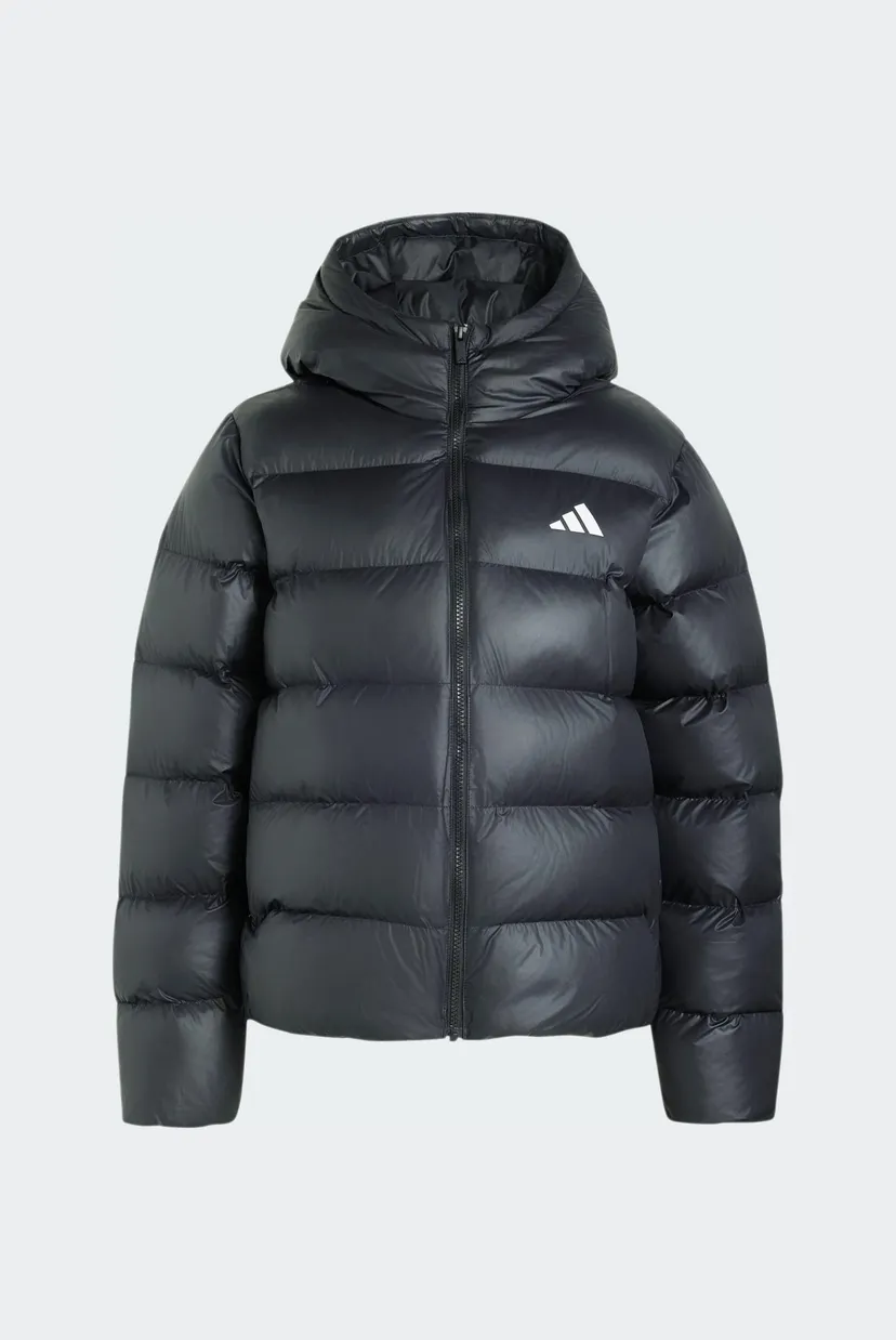 Женская черная куртка ESSENTIALS INSULATION HOODED 6