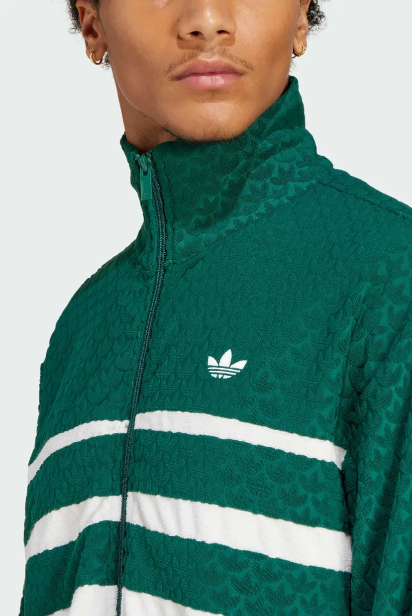 Чоловіча зелена спортивна кофта з візерунком Monogram 4