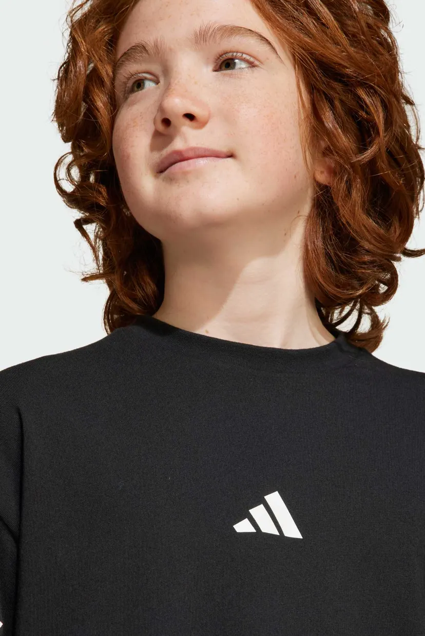 Детская черная футболка Future Icons 3-Stripes Kids 4