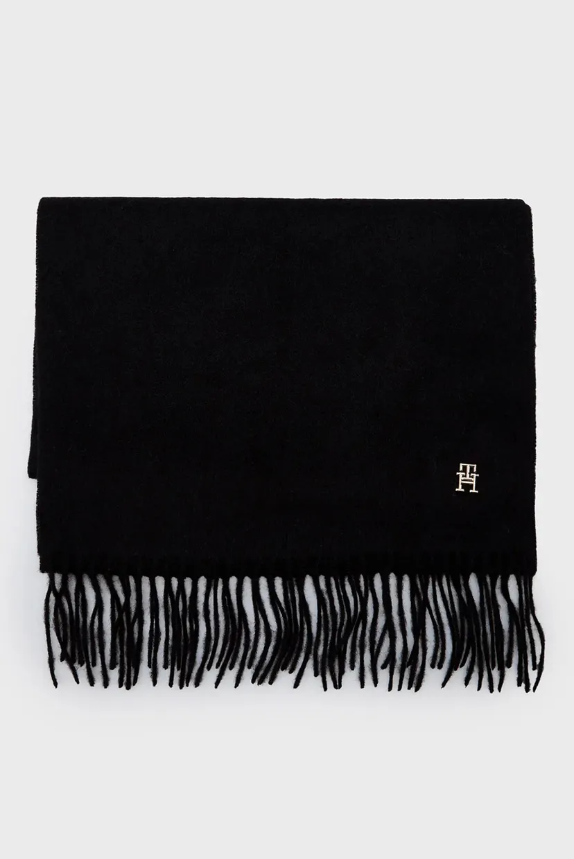 Женский черный кашемировый шарф CASHMERE CHIC WOVEN SCARF 3