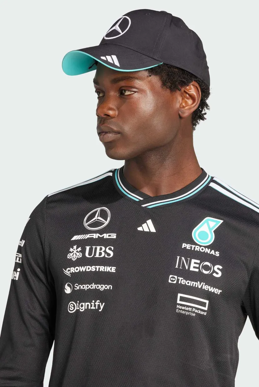 Мужской черный лонгслив Mercedes - AMG Petronas Formula One Team Driver Authentic 4
