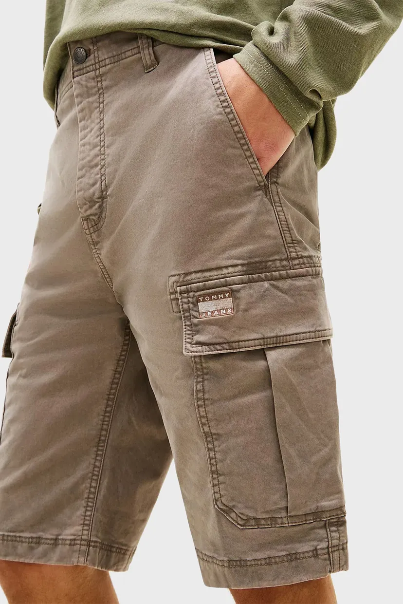 Мужские серые шорты OTIS WASHED CARGO 4