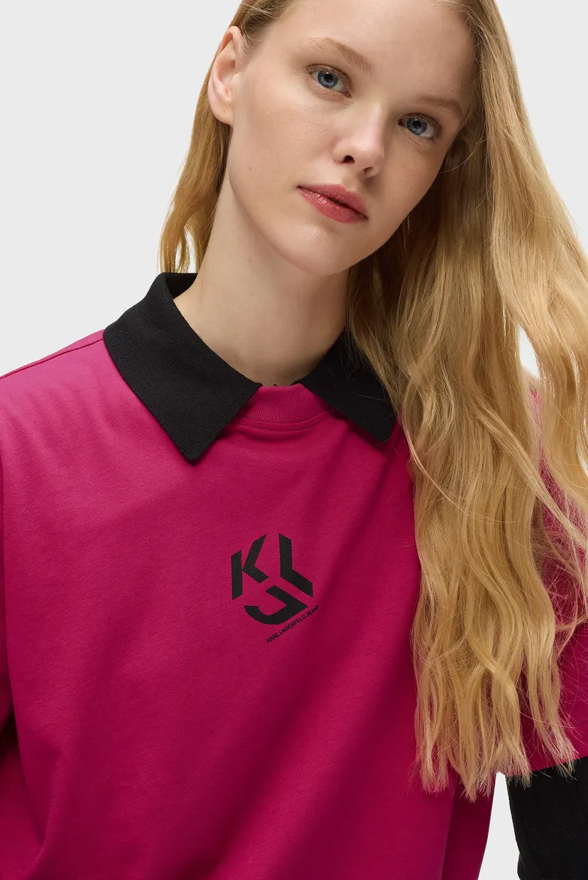 Женская малиновая футболка MONOGRAM 4
