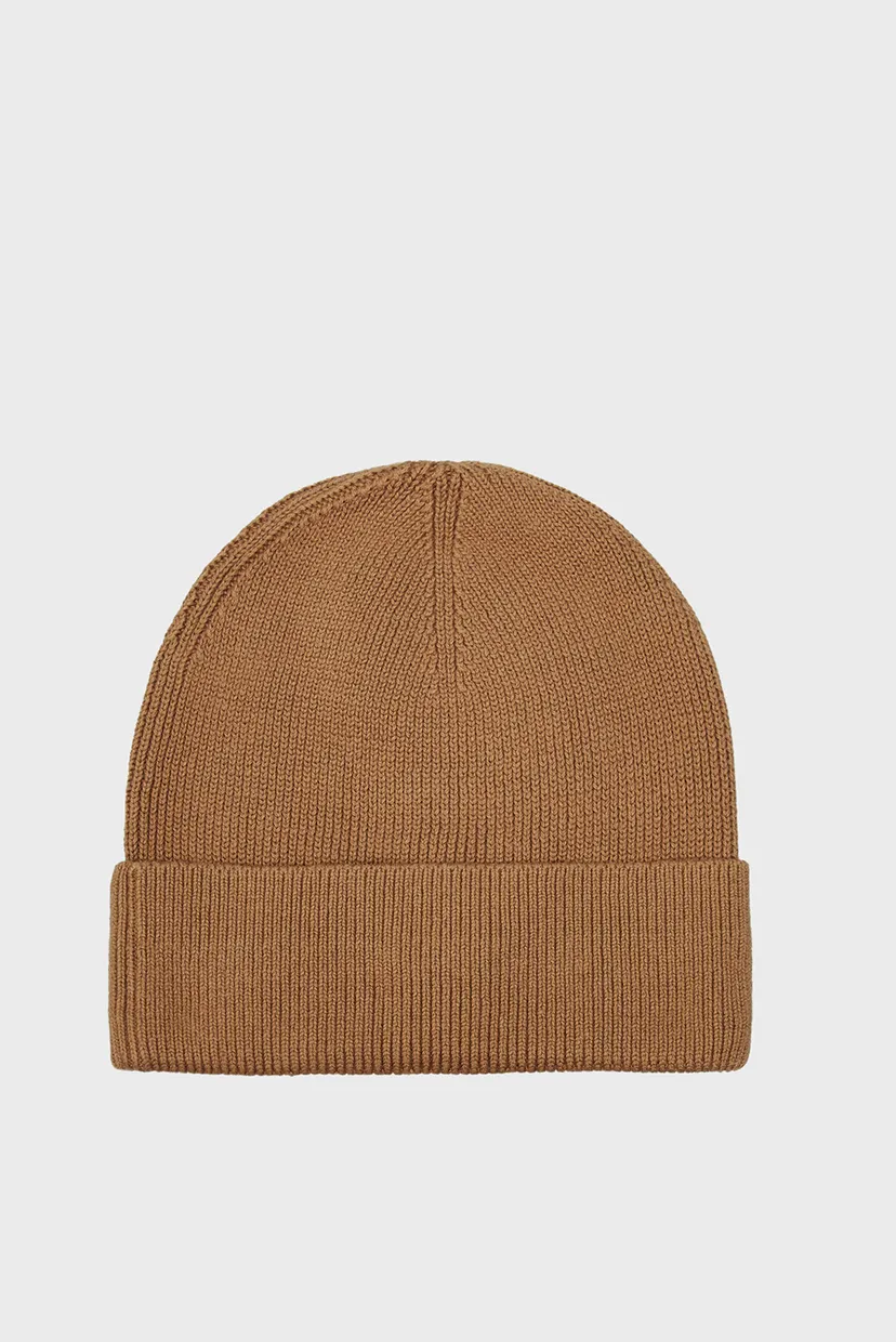 Чоловіча коричнева шапка TH SKYLINE BEANIE 3