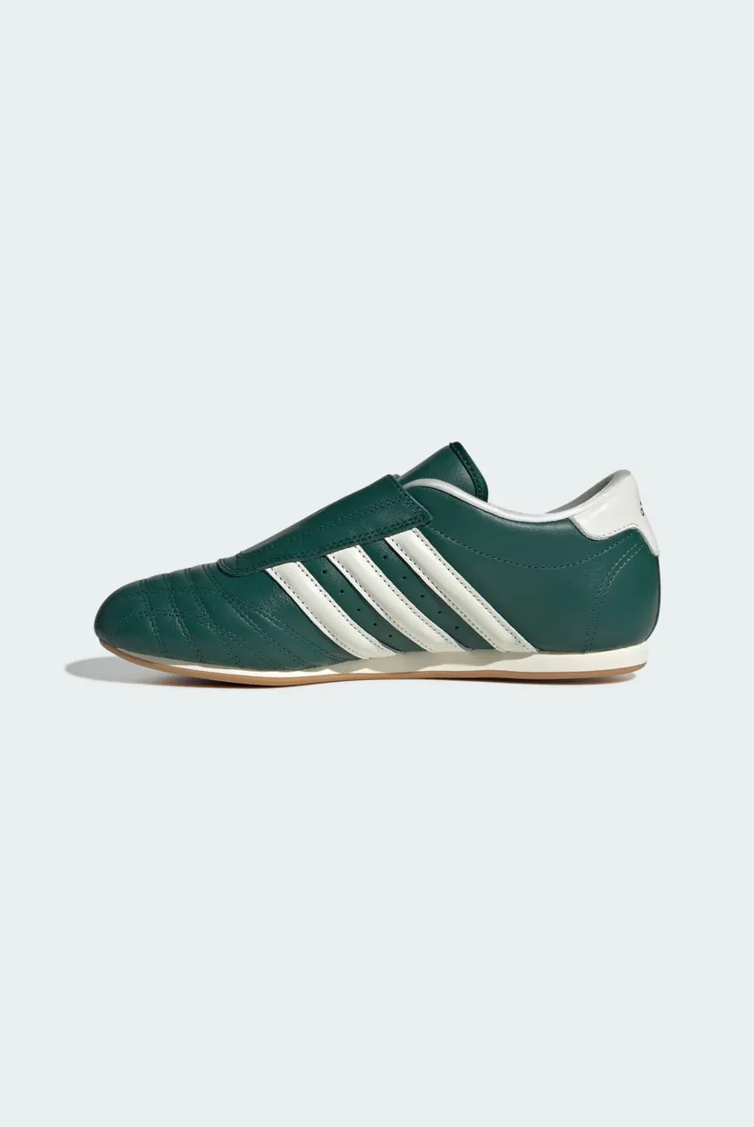 Жіночі зелені шкіряні кросівки Adidas Taekwondo 6