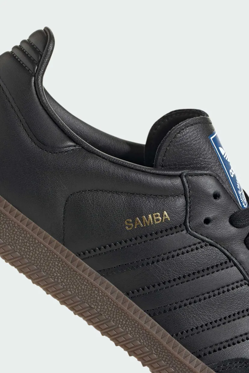 Мужские черные кожаные сникерсы Samba OG 9