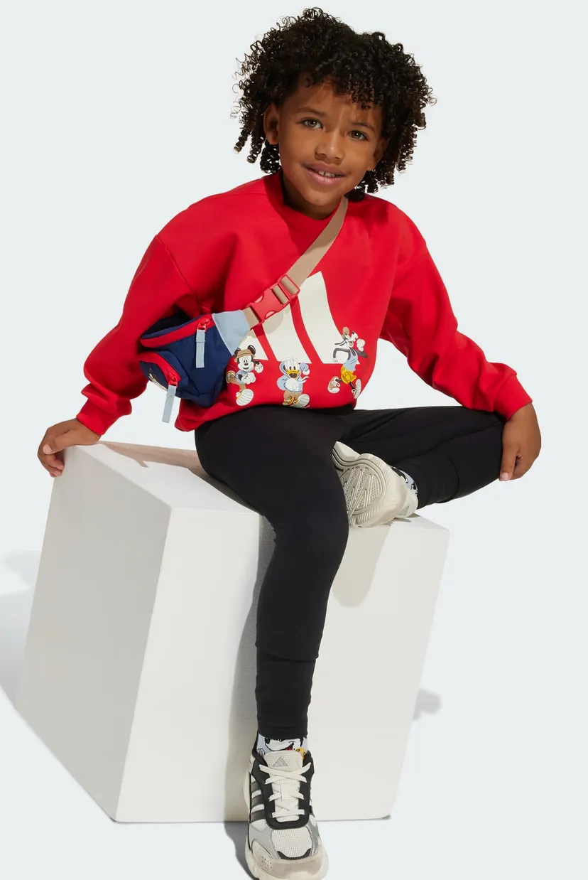 Дитячий червоний світшот adidas x Disney Mickey Mouse Kids adidas