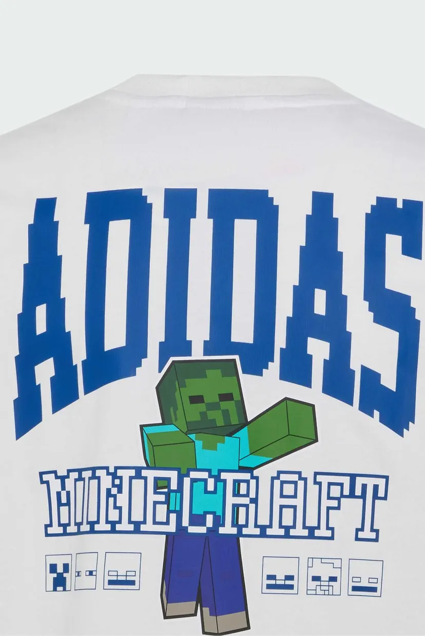 Детская белая футболка ADIDAS MINECRAFT 3