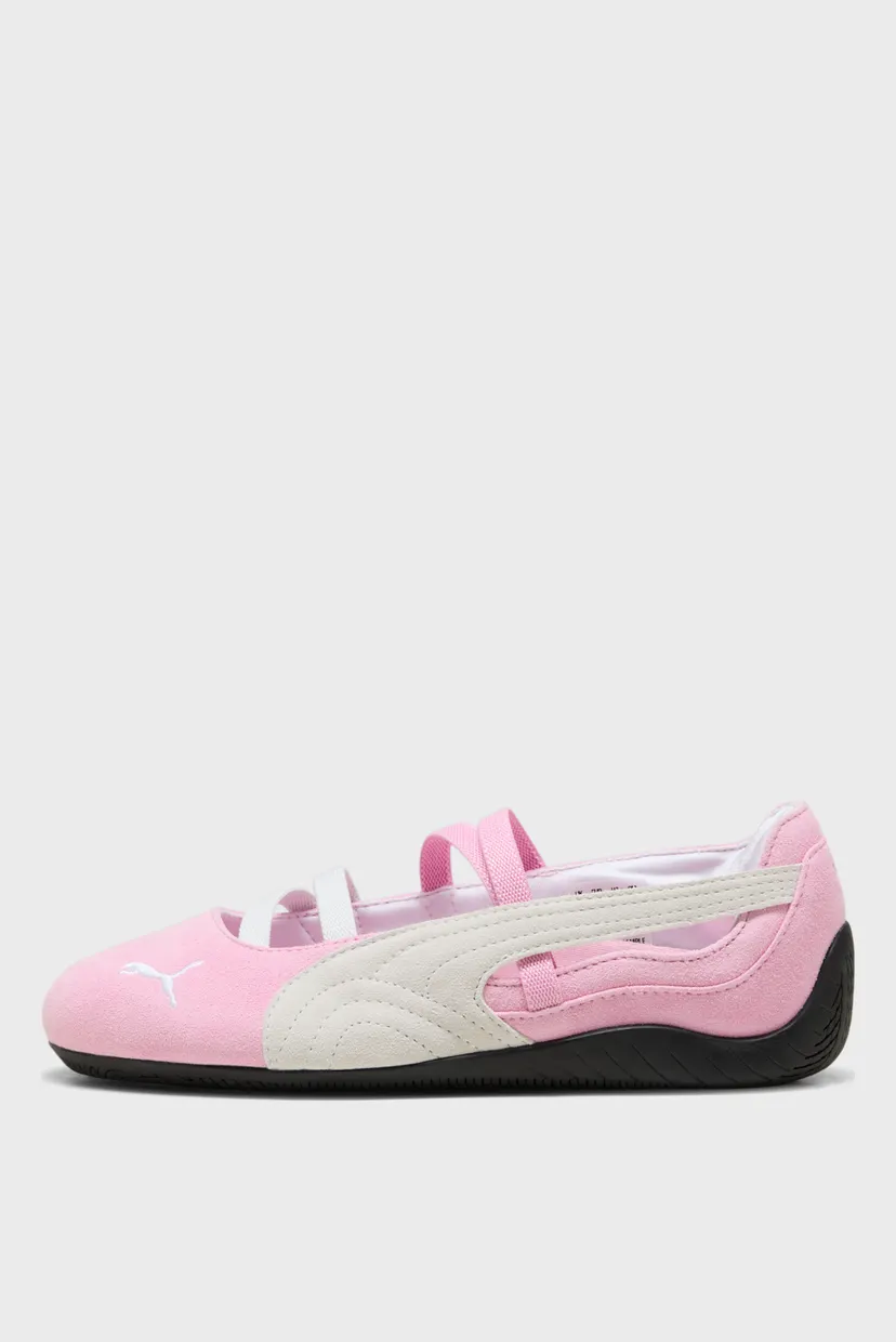 Детские розовые замшевые балетки Speedcat Ballet Sneakers Youth 4