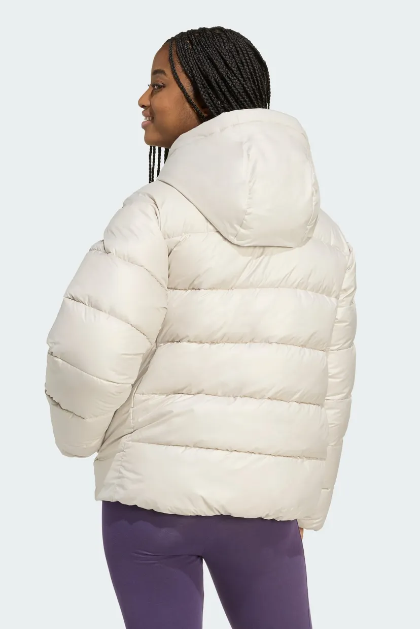 Жіноча біла куртка Essentials CLIMAWARM Synthetic Down Puffer Hooded 3