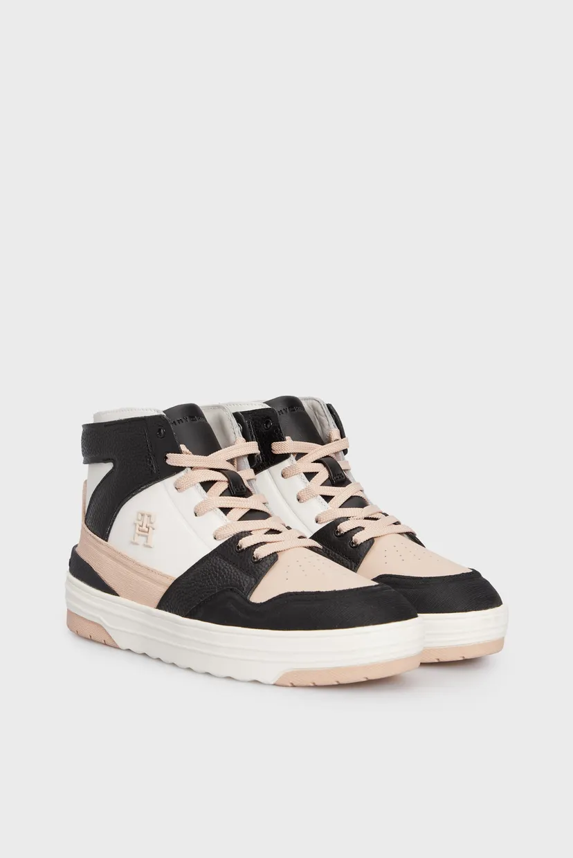 Жіночі шкіряні кросівки TH PREMIUM HI BASKET SNEAKER 3