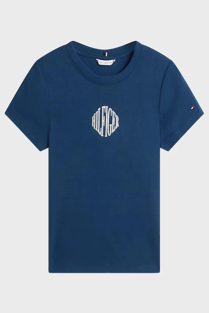 Жіноча темно-синя футболка VARSITY C-NK REG SS TEE 5