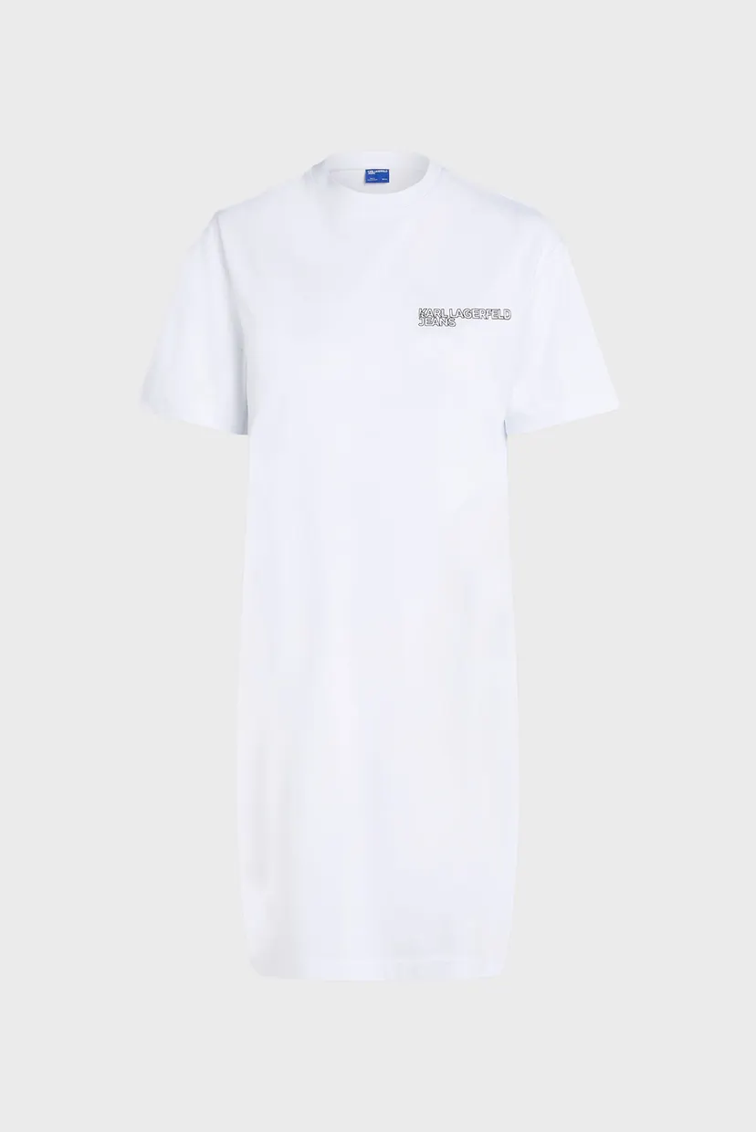 Жіноча біла сукня logo tee 5