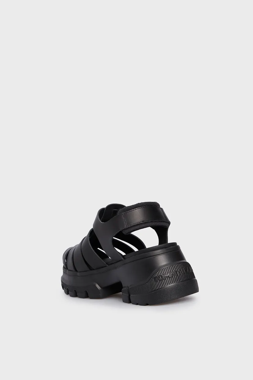 Женские черные кожаные сандалии TJW FISHERMAN SANDAL 5