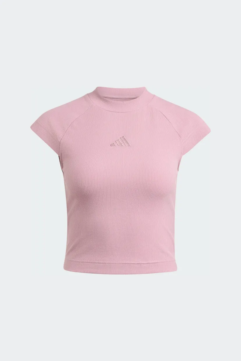 Жіноча рожева футболка ADIDAS KIT SMALL LOGO RIB 6