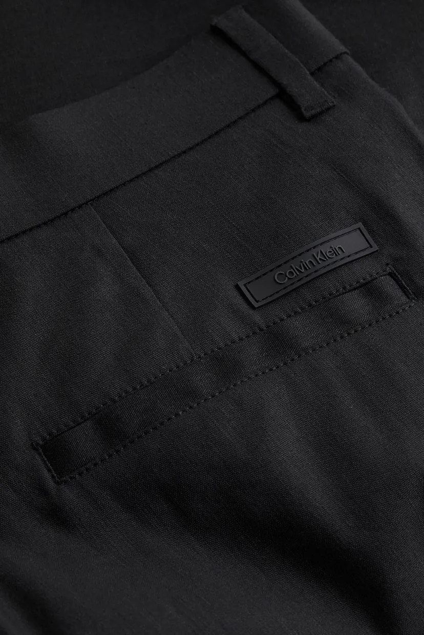 Мужские черные брюки LINEN LYOCELL STRETCH TAPERED 3