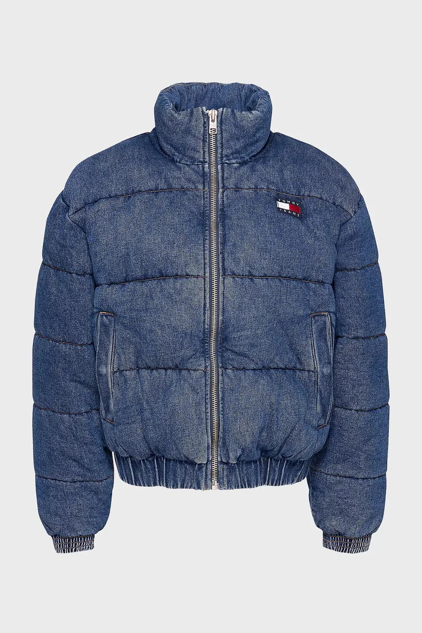 Жіноча синя джинсова куртка DENIM PUFFER 5